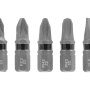 Einhell Impact Bit-Set, 5-teilig, 25 mm, verschiedene Größen (PH/PZ/SL) für Schraubendreher.