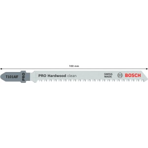 Bosch Stichsägeblatt T 101 AIF, 3er-Pack für saubere Schnitte in Hartholz.