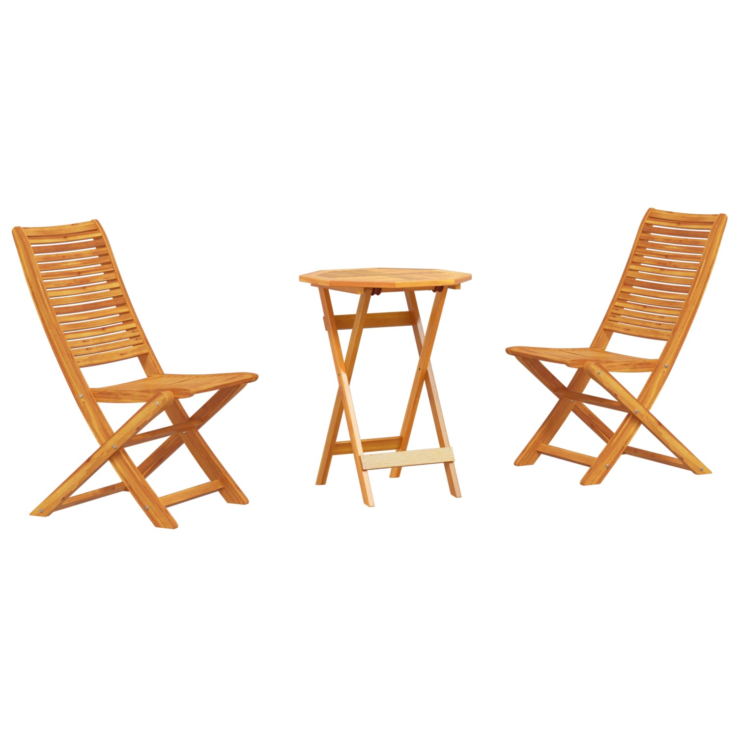 vidaXL 3-tlg Bistro-Set Klappbar Massivholz Akazie 3375692 günstig online kaufen