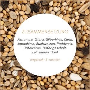 Supravit Agapornidenfutter: Futtermischung mit Saaten und Körnern für artgerechte Ernährung.