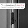 SOTECH 1 Paar Türbänder 2-Teilig Ø15 mm Stahl Schwarz Pulverbeschichtet für Stahlzargen_4