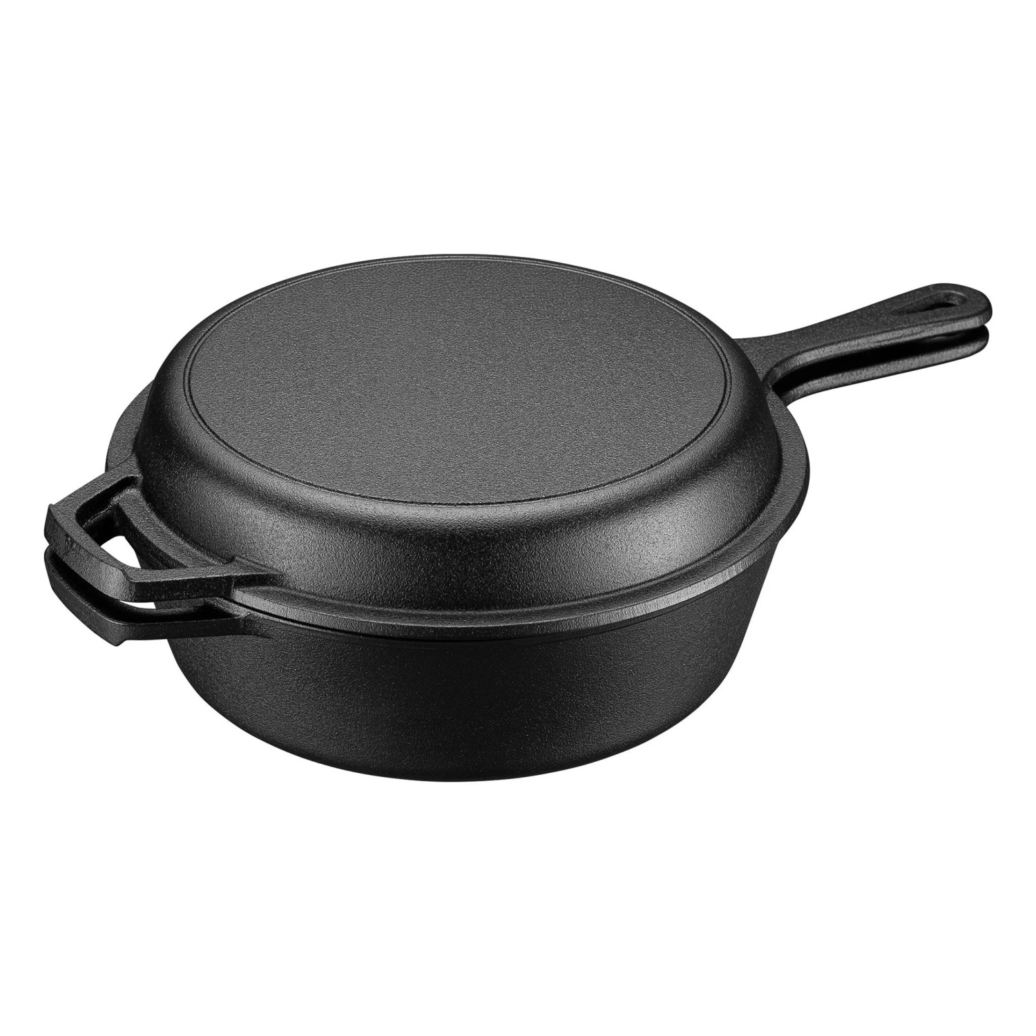 Wiltec 2In1 Dutch Oven 42X26X12Cm Grilltopf Feuertopf Schmortopf Gusseisen