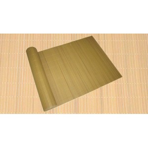 DELUKE Sichtschutzmatte ELMA PVC 90x1000cm Hellbraun Kunststoff Balkon Sichtschutz Wetterfest Balkon-Windschutz