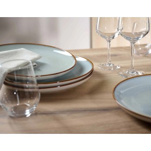 Ritzenhoff & Breker Portofino Tafel-Set, 8-teilig, Geschirr für 4 Personen mit Tellern und Gläsern.