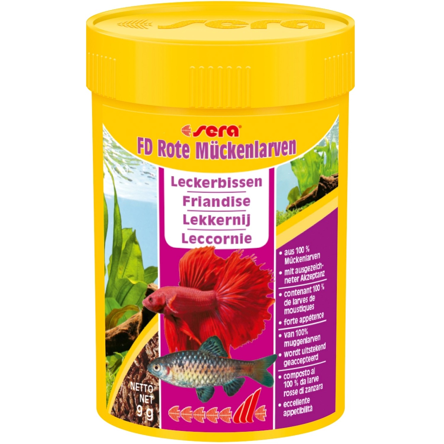 Sera Spezialfutter FD Rote Mückenlarven 100 ml (9 g)