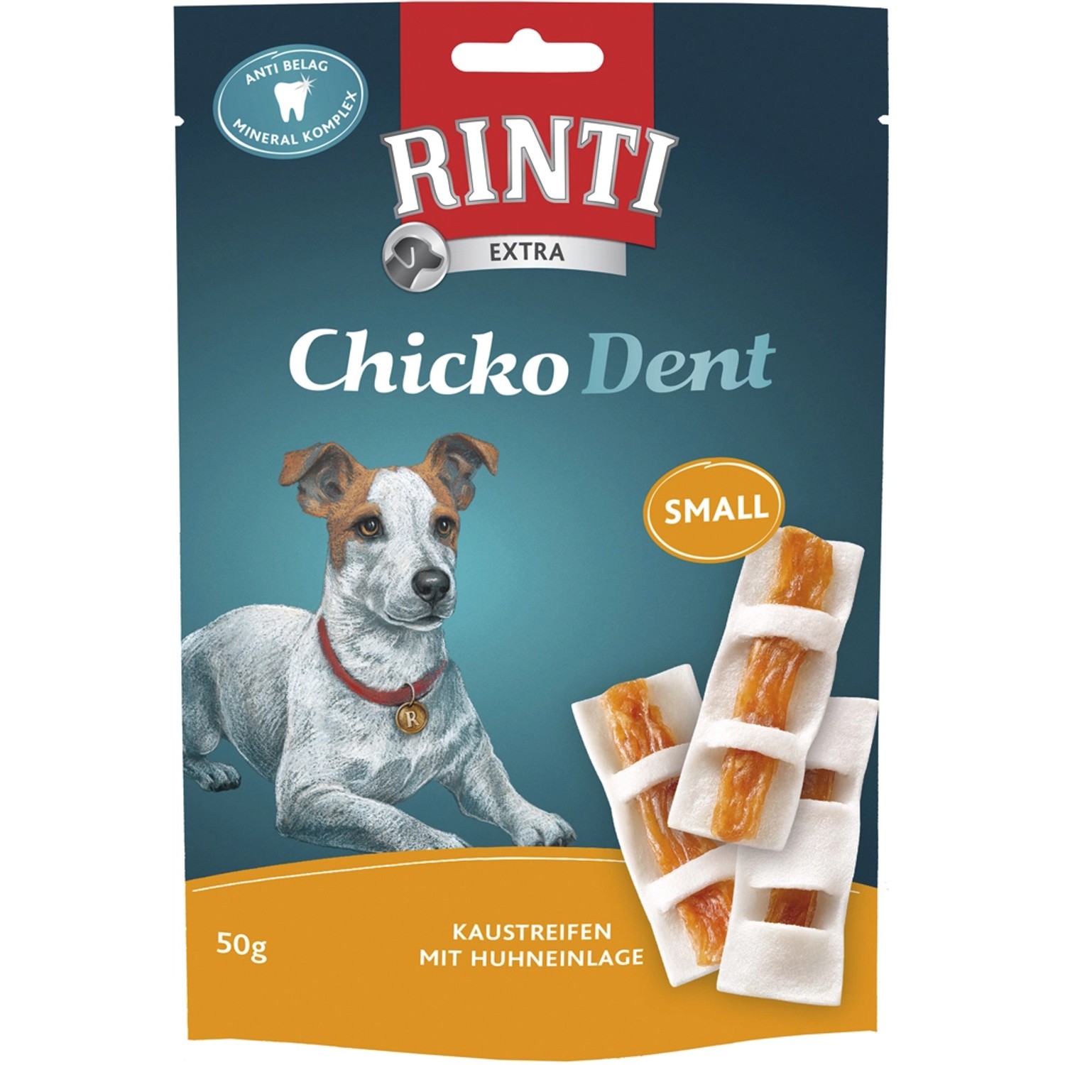 Rinti Hunde-Natursnacks Chicko Dent Small Huhn 50 g