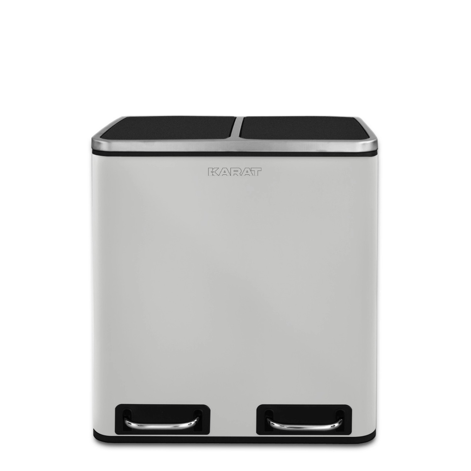 Karat Mülleimer Felix aus Edelstahl Trennsystem mit Schließdämpfer 2 x 15 L günstig online kaufen