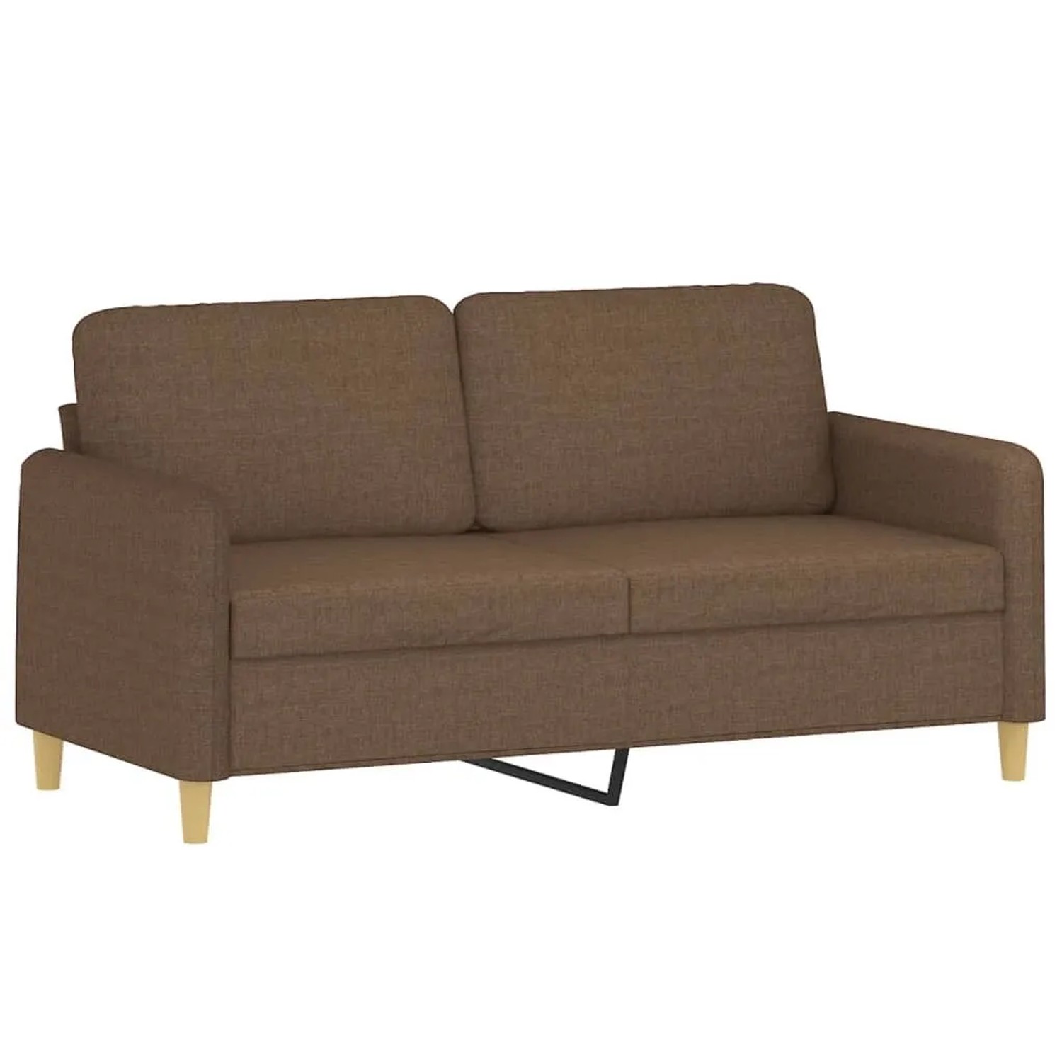 vidaXL 2-Sitzer-Sofa Braun 140 cm Stoff 359481