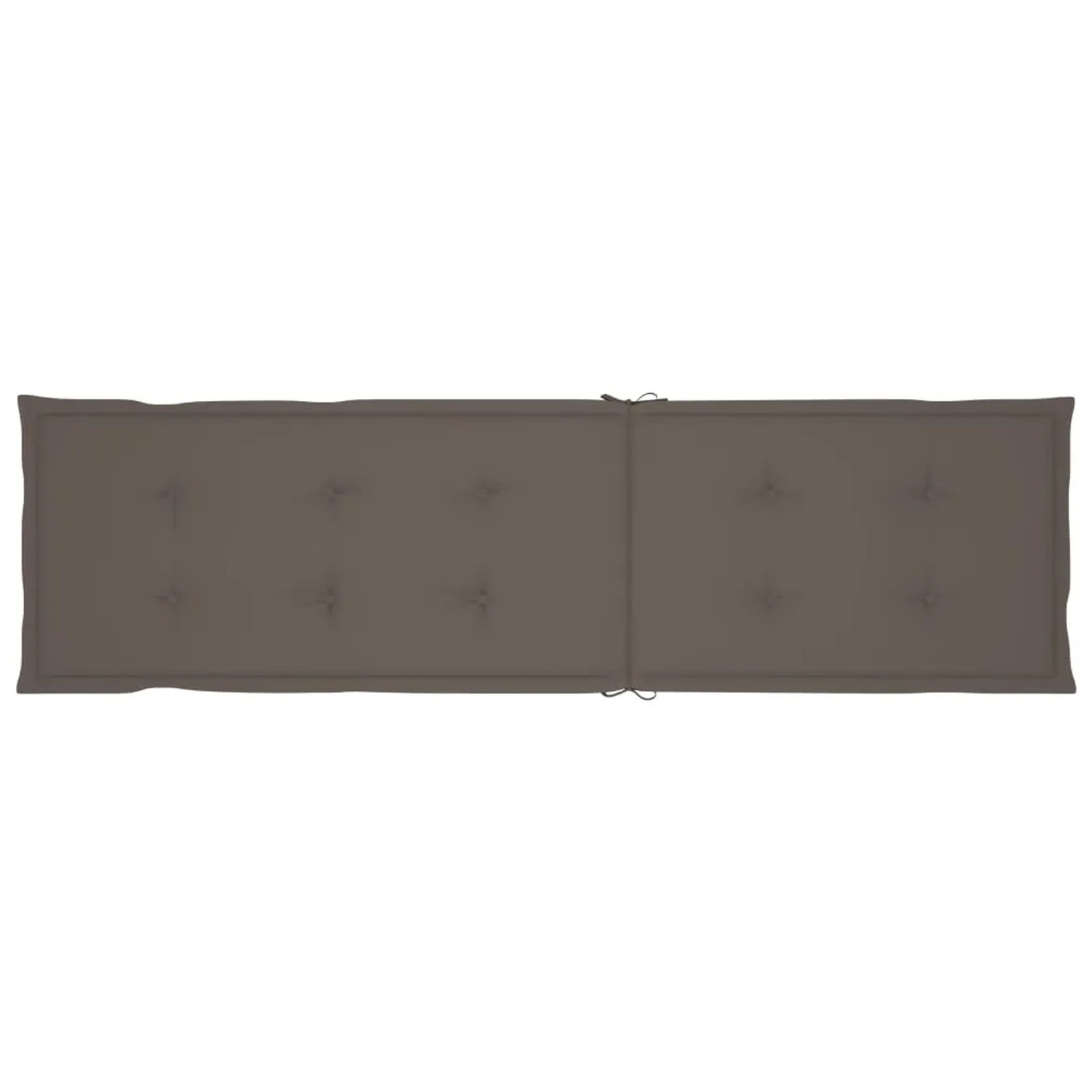 Auflage in Taupe für vidaXL Sonnenliege mit Fußstütze aus Akazienholz.