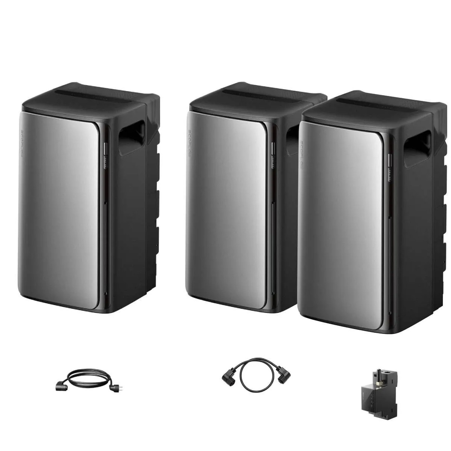 EcoFlow Stream Ultra Und 2× Stream AC Pro Balkonkraftwerk Speicher Set Mit Parallelkabel 0,55 m