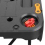 Detailansicht Worx Sidekick WX066 Arbeitstisch: Tischplatte mit rotem Spannhebel.