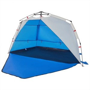 vidaXL Strandzelt 3 Personen Azurblau Quick Release Wasserdicht 4005311