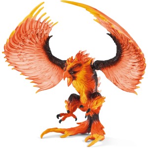 Schleich Eldrador Feuer Adler Spielfigur, detailreich und farbenfroh.