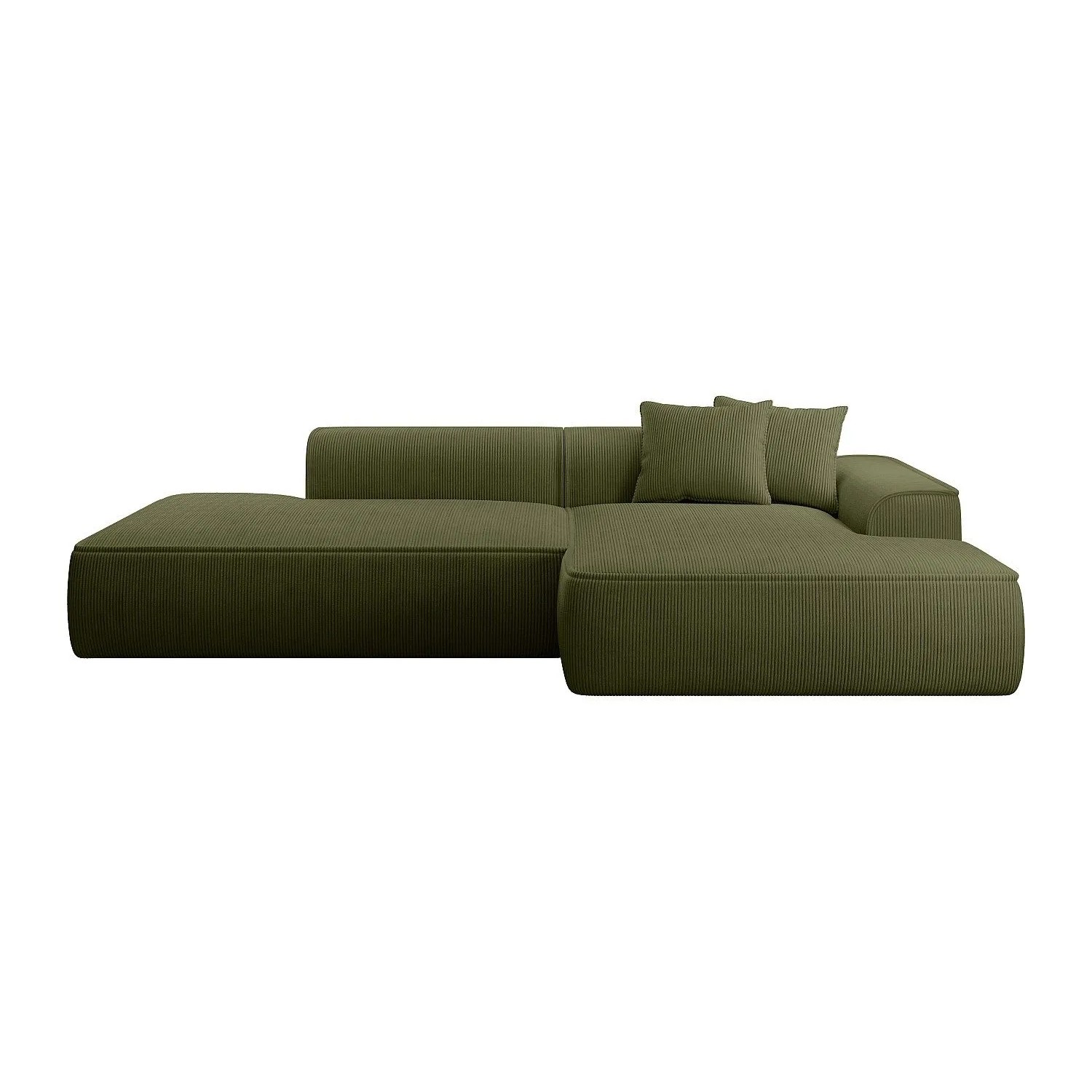 Vente-unique Sofa Ohne Schlafmöglichkeit Erynel Khaki 305 cm