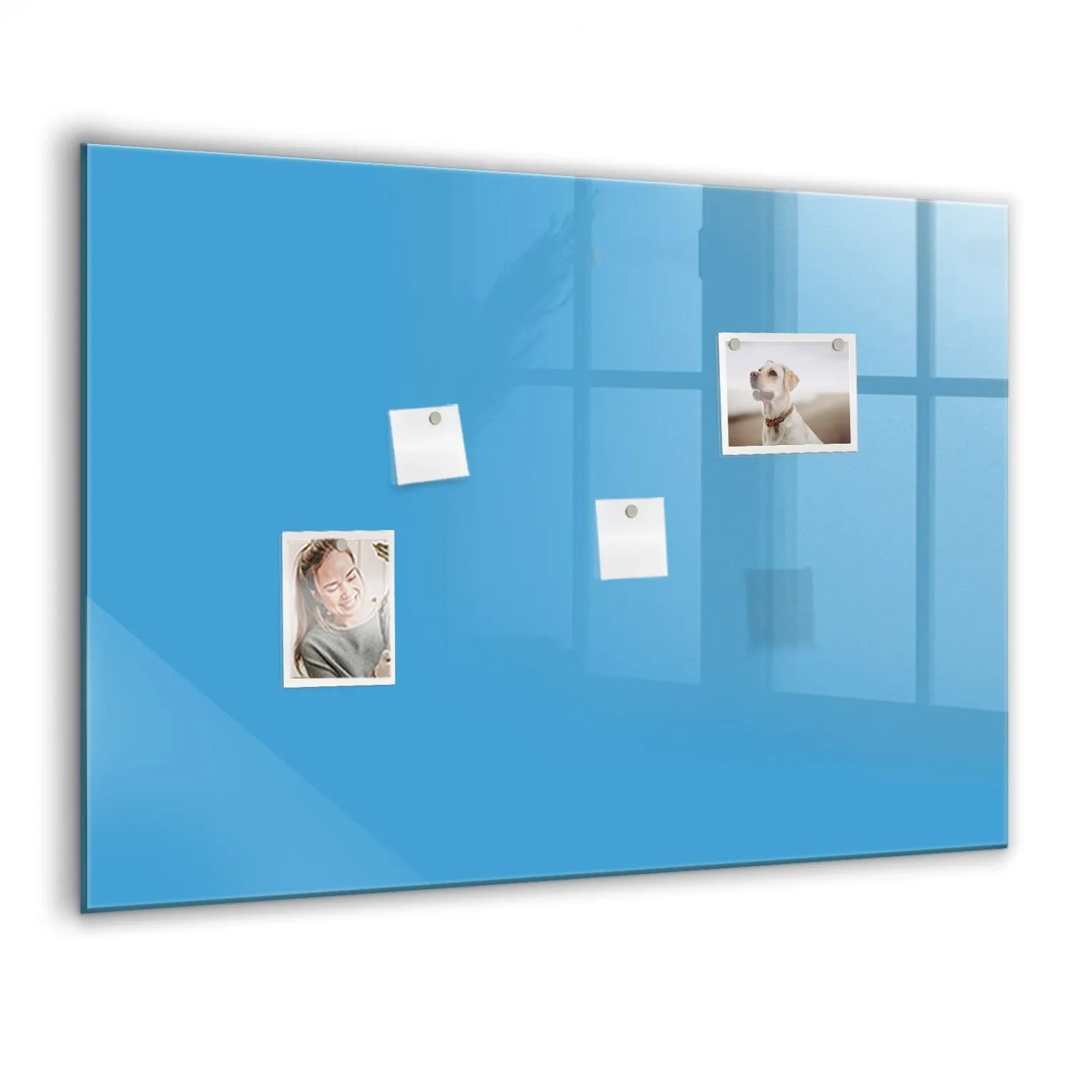 Tulup Glasmagnettafel Beschreibbar Blaue Farbe 100x70 cm Magnettafel Wand G günstig online kaufen
