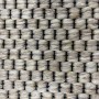 Detailaufnahme: Lichtbeige Stufenmatte Natura, 65x28 cm, gewebte Textur.