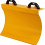 Gelbes Stiga Räumschild für Kehrmaschinen, Zubehör für Schneefräsen.