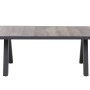 Rechteckiger Siena Garden Gartentisch Tirana in Grau mit Keramik-Tischplatte und Aluminiumgestell, 103x203 cm.