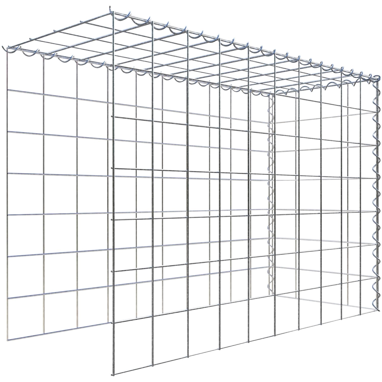 Gabiona Gabione-Anbaukorb Typ 4 70 x 100 x 40 cm Maschenw 10 x 10 cm