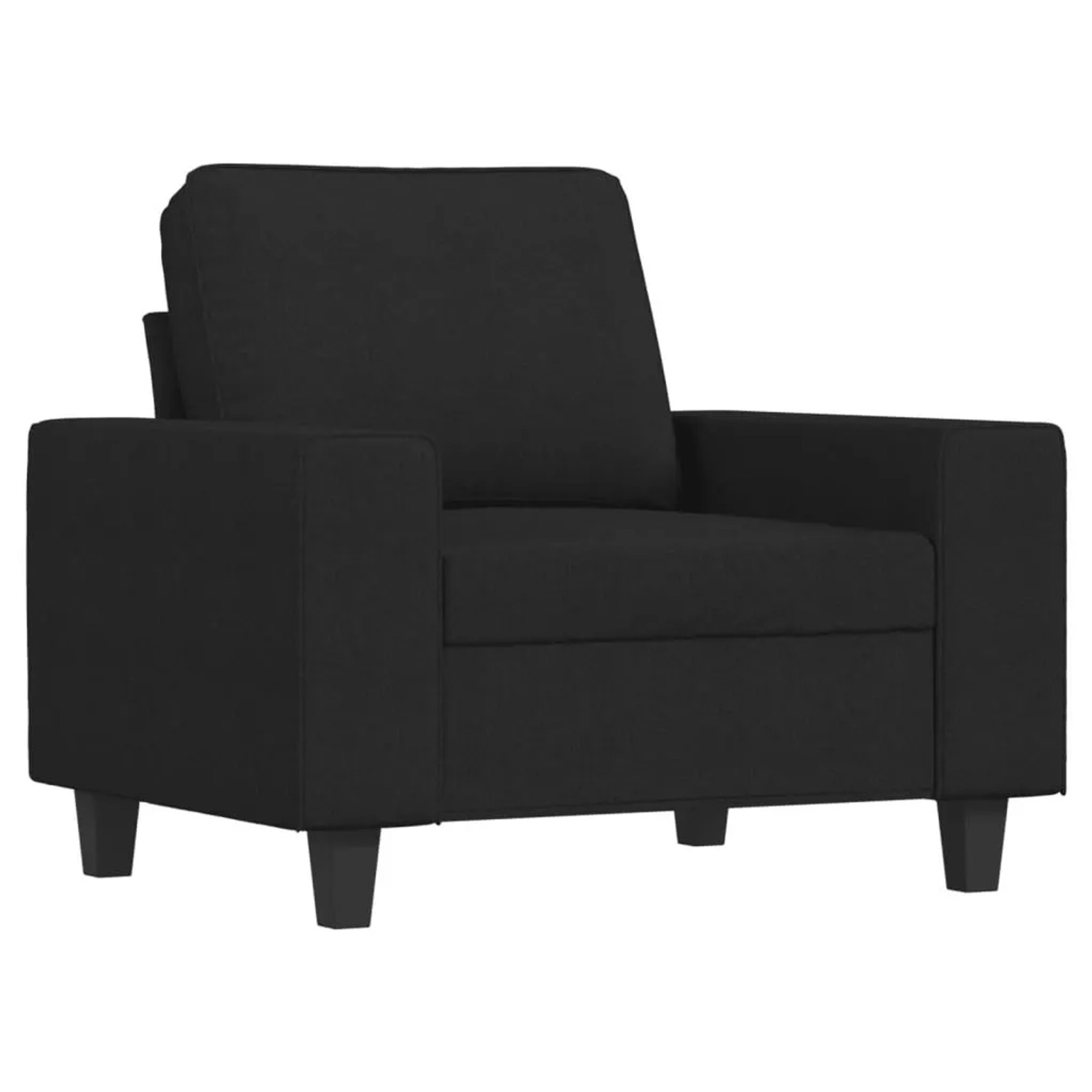 vidaXL Sessel Schwarz 60 cm Stoff 359379