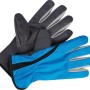 Allwetterhandschuhe Gr. 9 für Gartenarbeit, blau-grau, feuchtigkeitsabweisend und strapazierfähig.