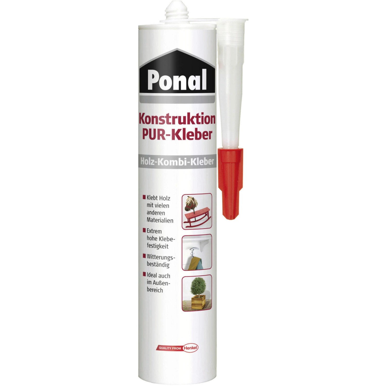 Ponal Konstruktion PUR-Kleber 530 g Kartusche Elfenbein