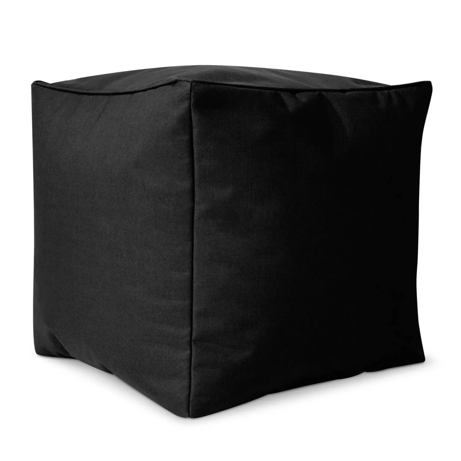 Green Bean Sitzhocker Cube 40 x 40 x 40 cm Wetterfest Waschbarer Bezug Schwarz