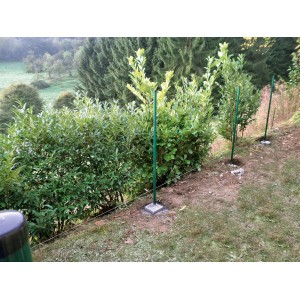 Christoph Zaun-Fundament 19x19x25 cm für Zaunpfosten-Montage im Garten.