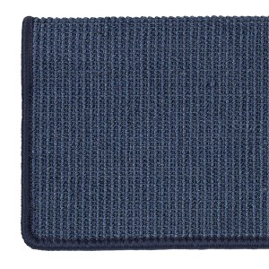 Blaue Sisal Stufenmatte Pure Nature, selbstklebend, 23,5x65cm, für sicheren Halt auf Treppen.
