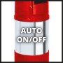 Detailaufnahme: Einhell GE-PP 1100 N-A Tauchdruckpumpe mit Auto ON/OFF Funktion.