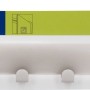 Siro Türgarderobe mit 6 Haken, Metall Nickel Matt, Länge 375 mm. Praktische Türhaken-Leiste.