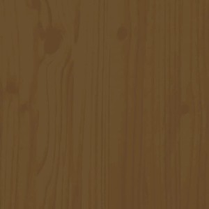 Detailaufnahme: Honigbraunes Massivholz Kiefer für vidaXL Bett 160x200 cm.