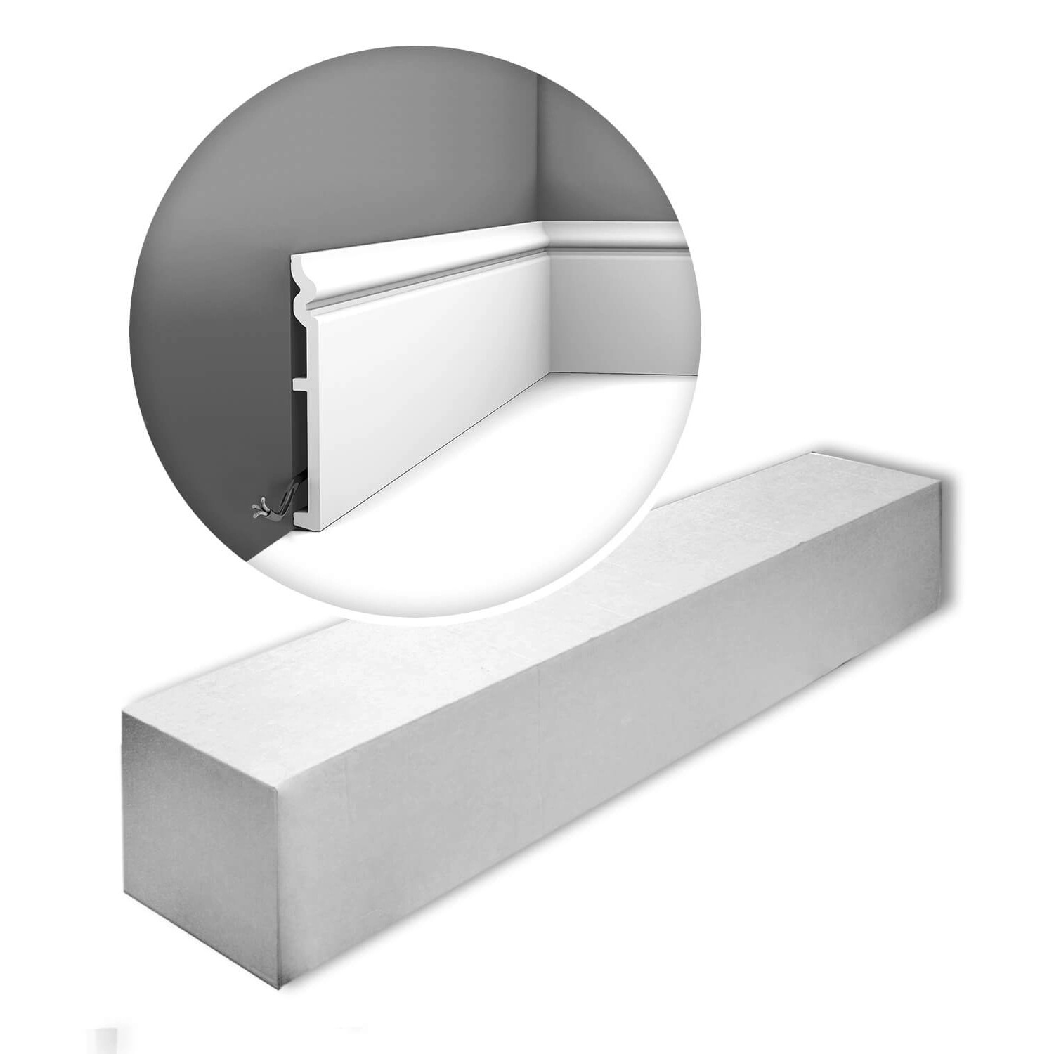 ORAC DECOR SX206-Box LUXXUS Sockelleisten 1 Karton Set mit 9 Stuckleisten W günstig online kaufen