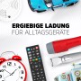Energizer Alkaline Power AA Batterien für Alltagsgeräte wie Fernbedienung, Wecker, Taschenlampe.