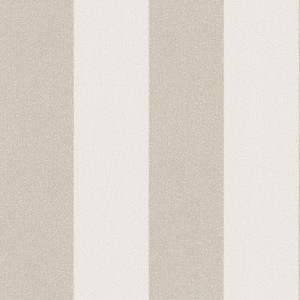 Bricoflor Streifentapete in Beige mit Blockstreifen für Wohnzimmer.