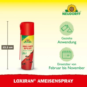 Neudorff Loxiran Ameisenspray 500ml für Innen- und Außenbereiche zur Ameisenbekämpfung.