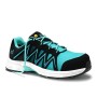 ELTEN Jo SPEEDY BLACK AQUA Sicherheitshalbschuh, schwarz-türkis, Low ESD S1PS Arbeitsschuh.
