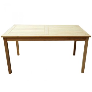 Lex Premium XL Teak Tisch Rechteckig Gartentisch Gartenmöbel Teakmöbel Holz 150 cm