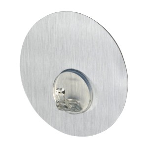 Wenko Static-Loc Wandhaken Uno in Edelstahloptik für Handtücher und mehr.