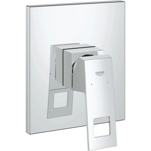 Grohe Eurocube Einhand-Brausebatterie mit Chromoberfläche und eckigem Design.