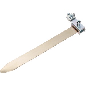 Silberne Erdungsschelle, verzinkt, 10-38mm, für Elektroinstallationen und Erdung.