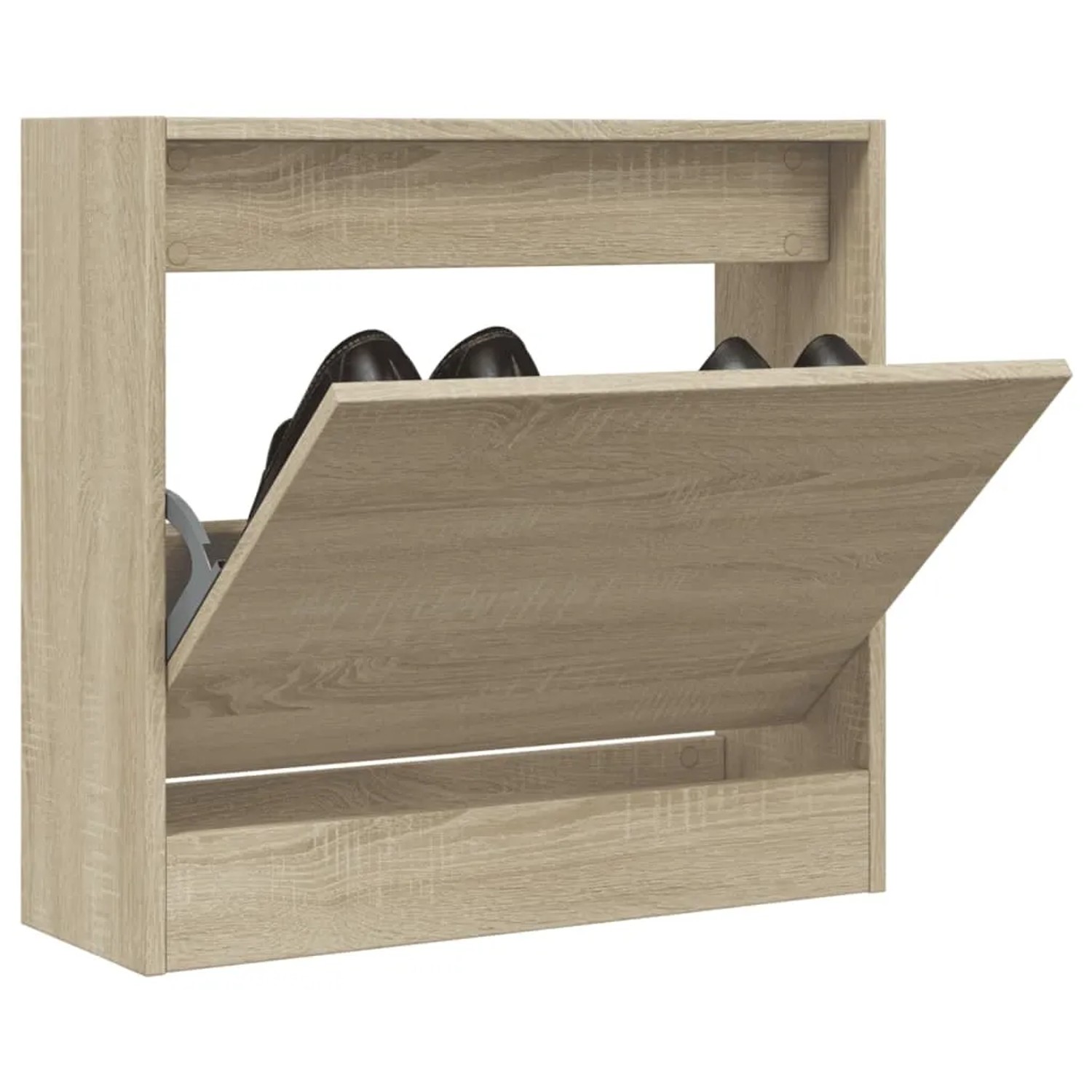 vidaXL Schuhregal Sonoma-Eiche 60x21x57 cm Holzwerkstoff 839884_2