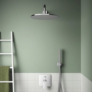 Ideal Standard Idealrain Atelier Kopfbrause, rund, Ø300mm, Chrom. Duschkopf im Badezimmer.