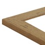 Detailansicht des Bilderrahmens H750 in Eiche-Optik, Landhausstil, aus Massivholz.