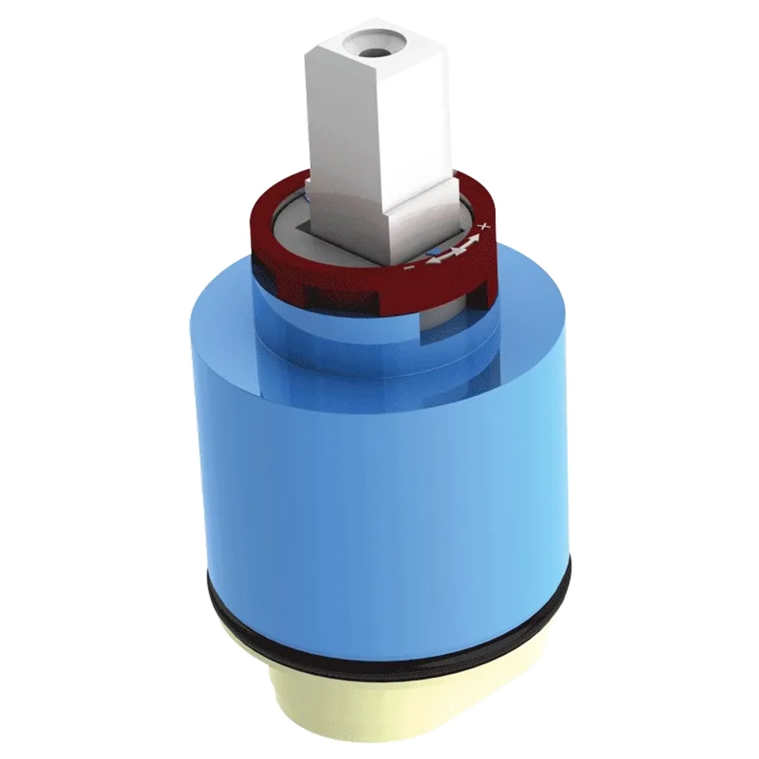 Delabie Keramikkartusche Ø 40 mm mit Druckausgleichsfunktion, mit Sockel