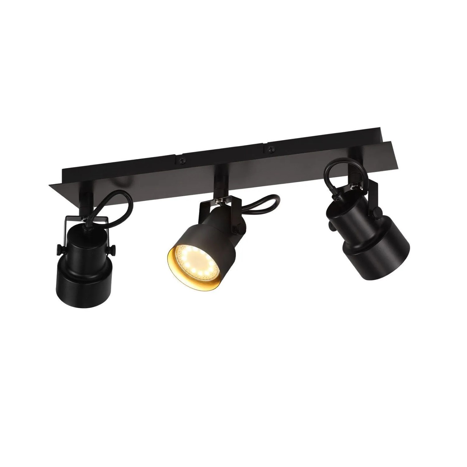 NETTLIFE Deckenstrahler aus Metall L42cm Schwarz