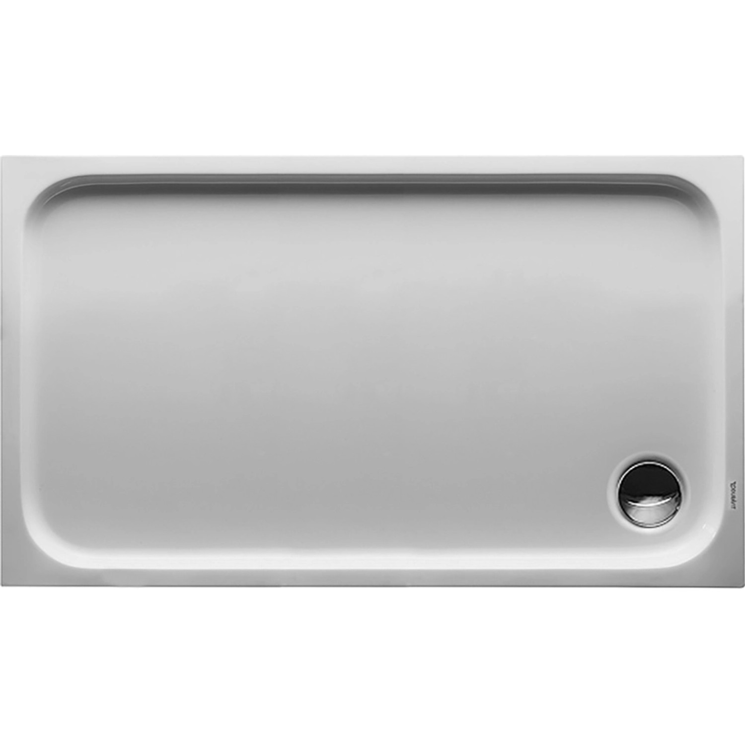 Duravit Duschwanne D-Code 120 cm x 70 cm x 8,5 cm Antislip Weiß
