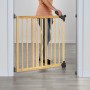 Reer Klemm- und Schraubgitter Basic Holz, variabel einstellbares Türschutzgitter für Kinder.