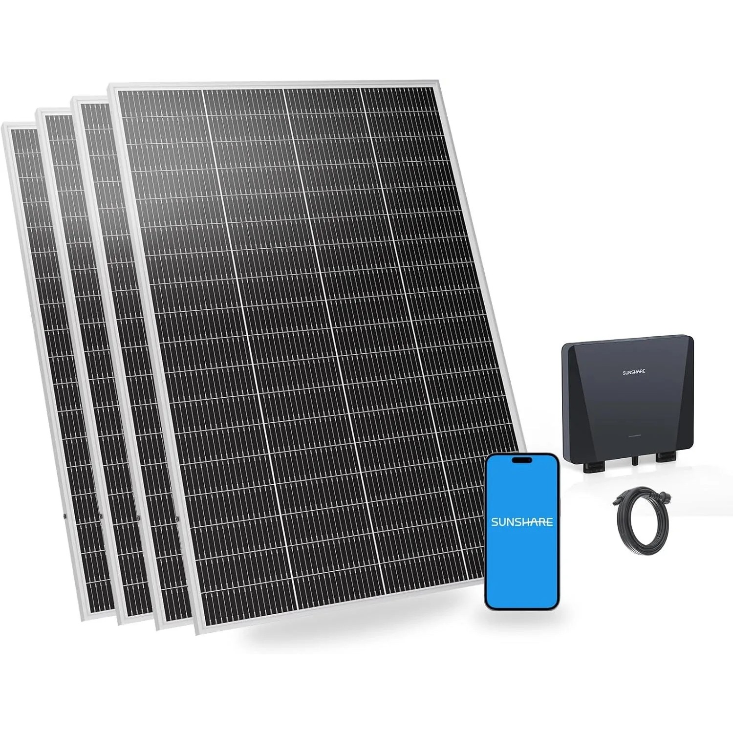 Image of SUNSHARE Ray Lite 800W Balkonkraftwerk Mit 800W Mikro Wechselrichter Ohne Halterung
