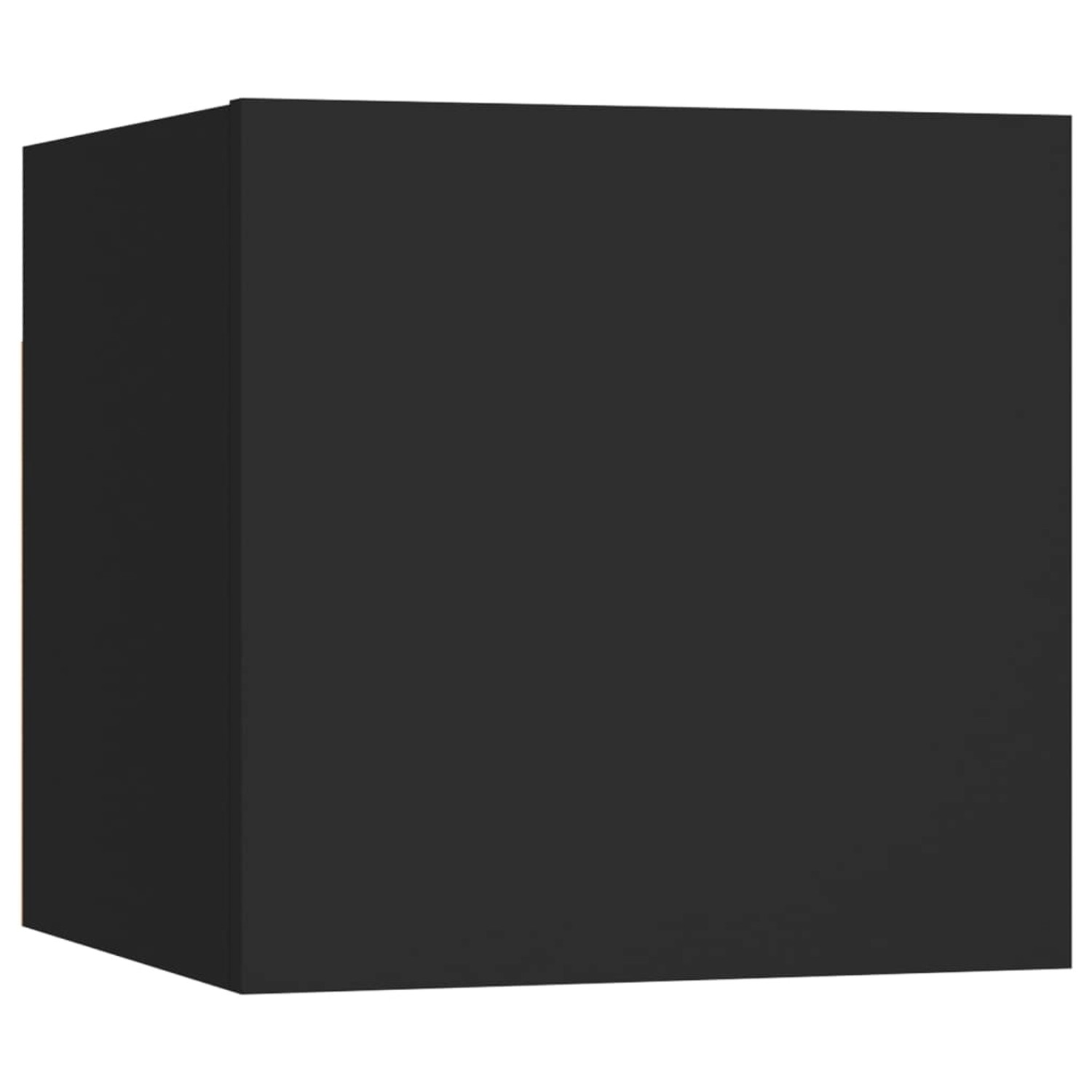 6-tlg. Tv-schrank-set Schwarz Spanplatte günstig online kaufen